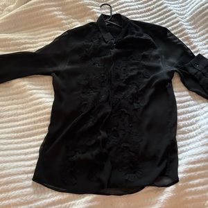 Black button up